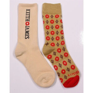 Keith James KJ Print mismatched Pair of Socks